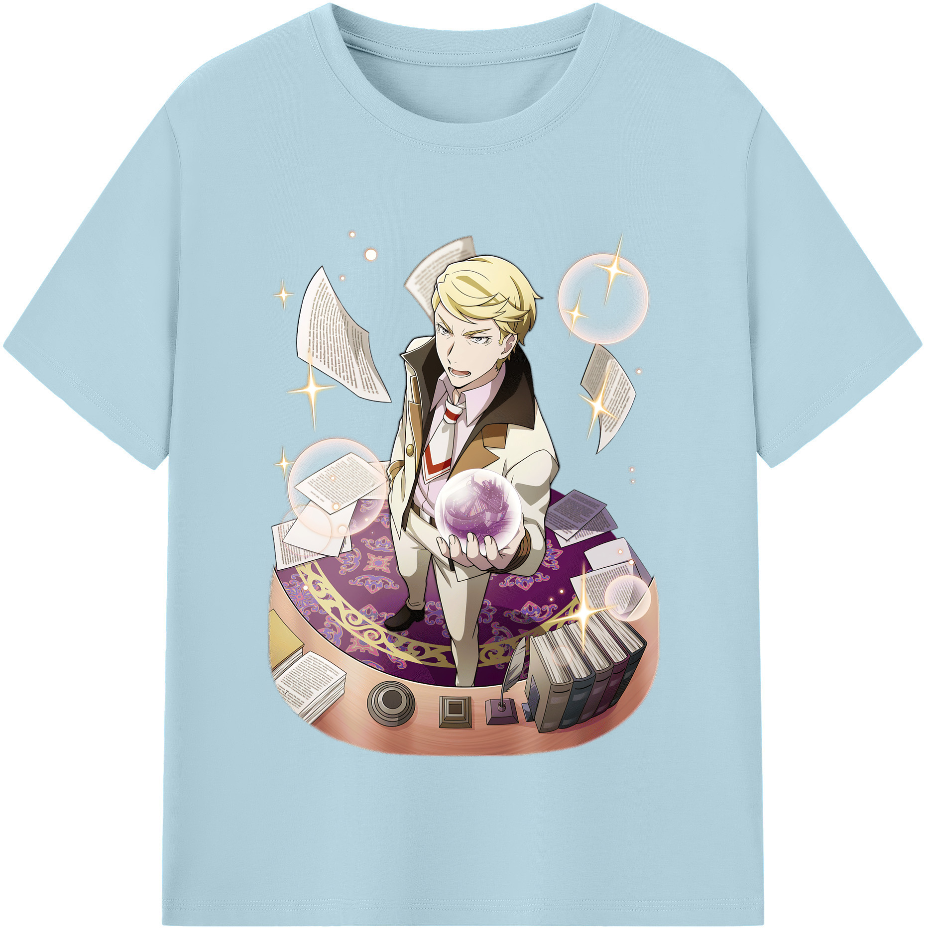 （画像用） 文豪ストレイドッグス Bungo Stray Dogs 綿100％半袖Tシャツ（フロントプリント）